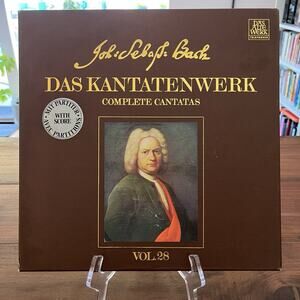 J.S. Bach Das Kantatenwerk Complete Cantatas Vol 28 LP Box Set 1981 Telefunken